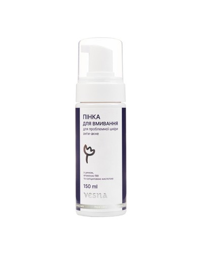 Пінка для вмивання  VESNA для проблемної шкіри анти-акне 150 мл