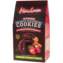 Печиво MonLasa Брауні з полуничною начинкою vegan 120 г