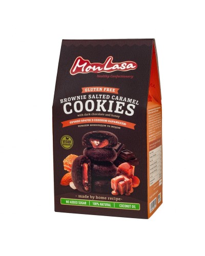 Печиво MonLasa Брауні з солоною карамеллю vegan 120 г