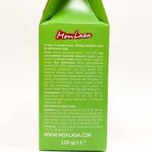 Печиво MonLasa із зеленої гречки з яблуками, 120 г