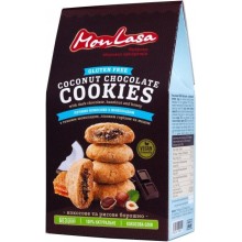 Печиво MonLasa кокосове з шоколадом (vegan), 120 г