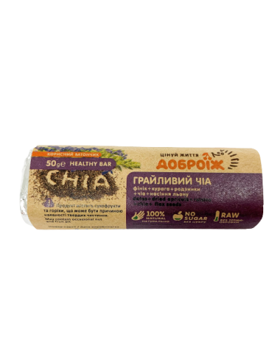 Корисний батончик Доброїж Грайливий чia 50 г