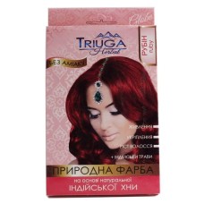 Природная краска для волос на основе хны TRIUGA цвет рубин 25 г