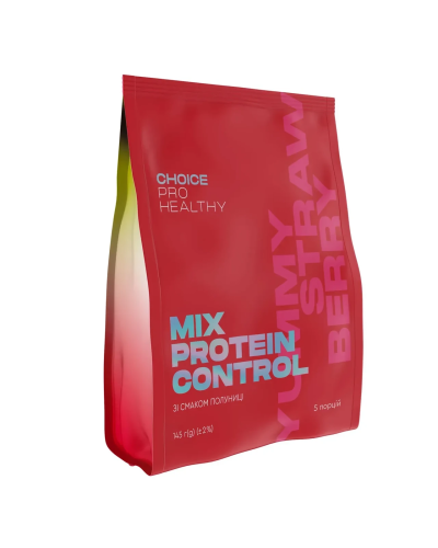 Протеїновый коктейль Choice Mix Protein Control зі смаком полуниці 145 г