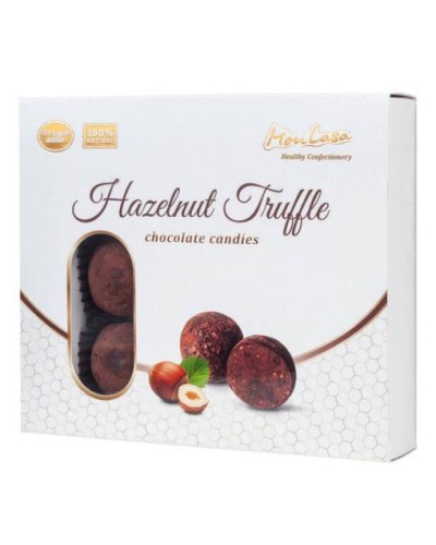 Шоколадні цукерки MonLasa шоколадний трюфель з фундуком 140 г