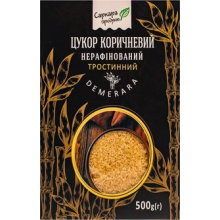 Цукор тростинний Демерара коричневий нерафінований Саркара продукт 500 г