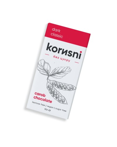 Шоколад KORИSNI чорний Класичний 90 г