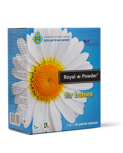 Концентрований безфосфатний пральний порошок Royal Powder Baby 1 кг