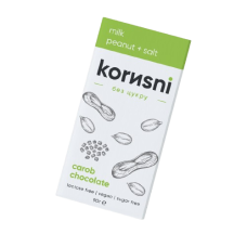Шоколад на керобі молочний Арахіс-Гімалайська сіль KORИSNI 90 г