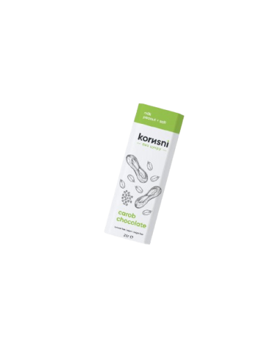 Шоколад на керобі молочний Арахіс-Гімалайська сіль KORИSNI 25 г