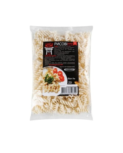 Макарони без глютену рисові Hoshi Pasta Healthy Generation 250 г