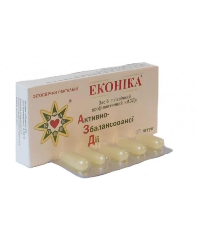 Свічки Еконіка АЗД 10 шт.