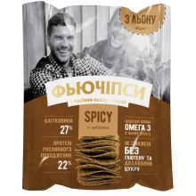 Фьючіпси з насіння льону Spicy з цибулею 50 г
