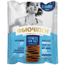 Фьючіпси з насіння льону Fitness слабосолоні 50 г