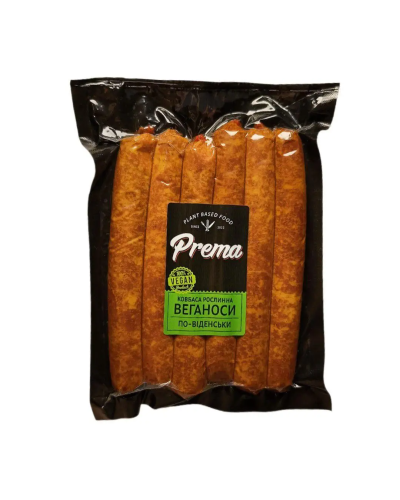 Сосиски веганські Prema Веганоси по-віденські варено-копчені 300 г
