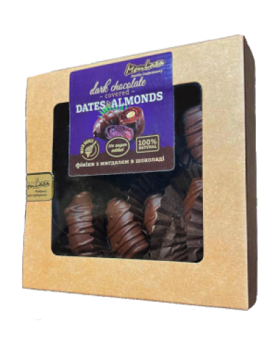 Фініки з мигдалем у чорному шоколаді MonLasa 100 г