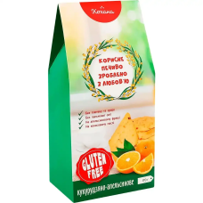 Натуральне печиво без глютену кукурудзяно-апельсинове КОХАНА 170 г