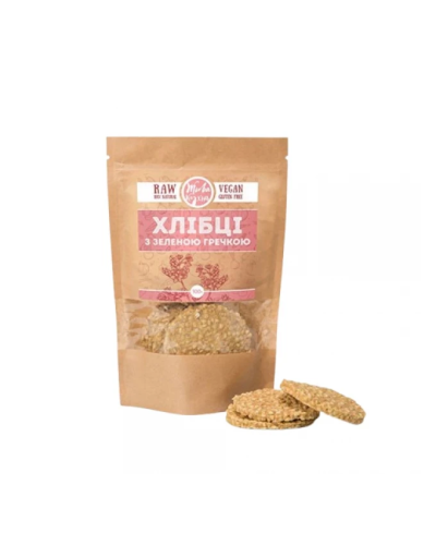 Хлібці із зеленою гречкою Живу Кухня 100 г