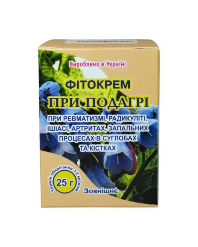 Фітокрем цілющий "При подагрі" 25 г