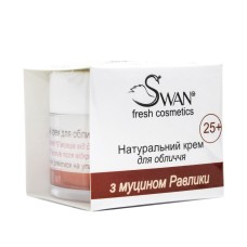 Натуральний крем для обличчя з муцином равлики 25 плюс, 50 мл, Swan
