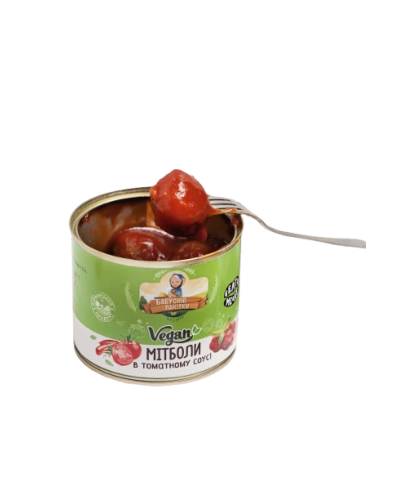Веган митболи в томатном соусе Бабусині Лакітки 500 г
