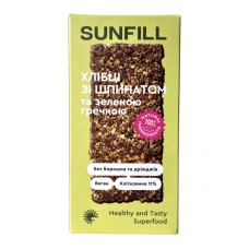 Хлібці зі шпинатом і зеленою гречкою SUNFILL