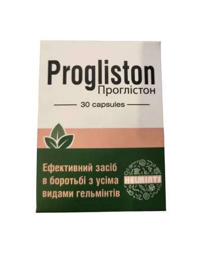 Проглістон — протиглистий засіб 30 капсул.