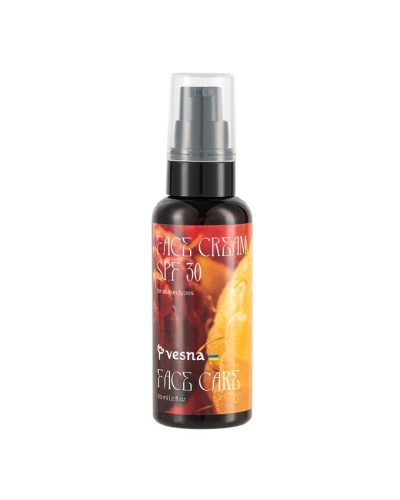 Крем для обличчя SPF 30 з ніацинамідом і малиною для всіх типів шкіри VESNA 60 мл