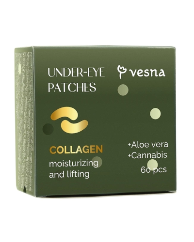Гідрогелеві патчі під очі зволоження та ліфтинг VESNA 60 шт.