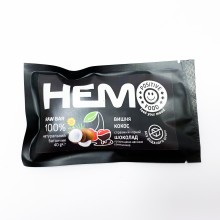 Батончик із пророщених зерен Positive Food HEMO вишня та кокос у чорному шоколаді без цукру 40 г