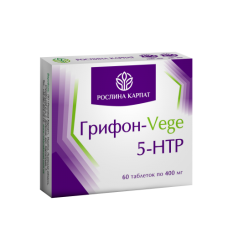 Грифон-Vege 5-HTP 400 мг Рослина Карпат 60 табл.