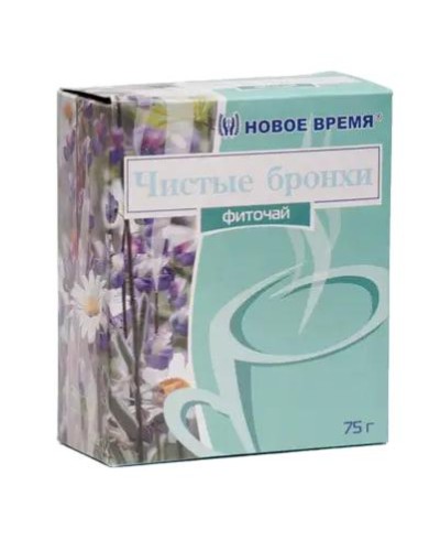 Фиточай Чистые бронхи Новое Время 75 г