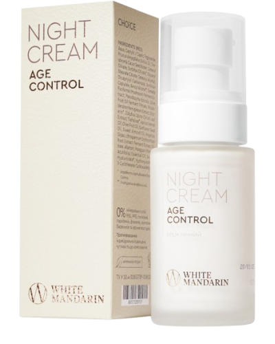 Крем для обличчя нічний AGE CONTROL White Mandarin 50 мл
