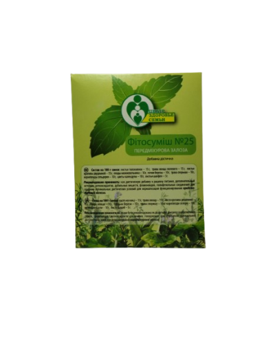 Збір No25 Нормалізація функцій передміхурової залози Центр Здоров'я сім'ї 30 г