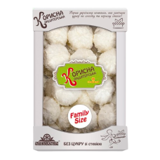 Зефір білий у кокосі Корисна Кондитерська без цукру 500 г