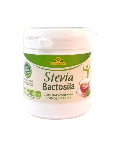 Натуральний підсолоджувач із пребіотиком Стевія Бактосила 80 г