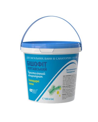 Бішофіт Полтавський Скипидарні ванни BishEffect кристалічний для ванн 1000 г