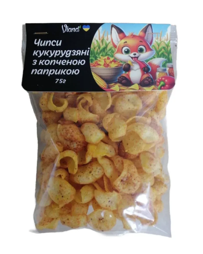 Чипси кукурудзяні з копченою паприкою Viand 75 г