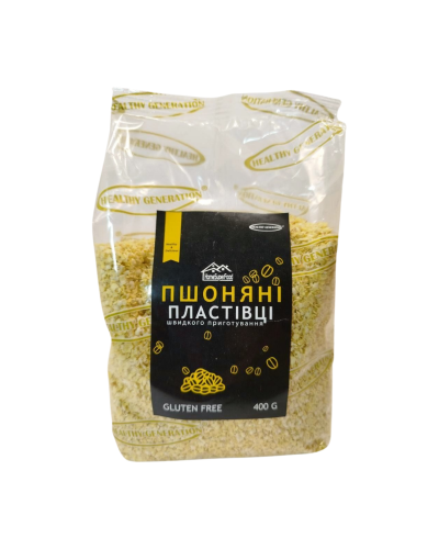 Пластівці пшоняні без глютену Healthy Generation 400 г