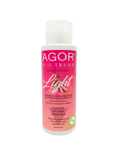 Фітоактивний тонік AGOR LIGHT для сухої та нормальної шкіри 200 мл