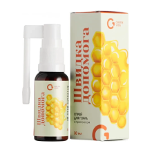 Бальзам-спрей для горла Грін-Віза Швидка допомога з прополісом 30 мл