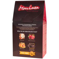 Печиво MonLasa Брауні з полуничною начинкою vegan 120 г
