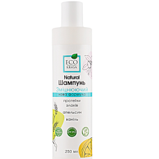 Шампунь EcoKrasa зміцнюючий протеїни злаків, апельсин та ваніль 250 мл