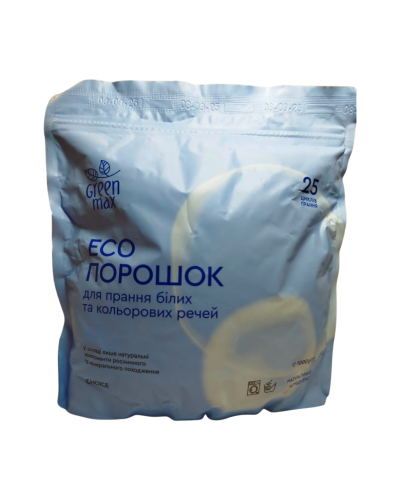 ЕКО Порошок Green Max натуральний концентрат для прання білих та кольорових речей 1 кг