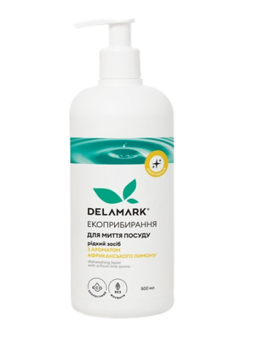 ЕКО Засіб для миття посуду DeLaMark Африканський лимон 1 л