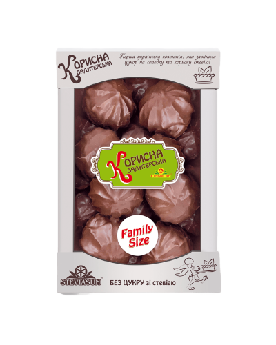 Зефір з асаі (рожевий) в шоколаді Корисна Кондитерська 600 г