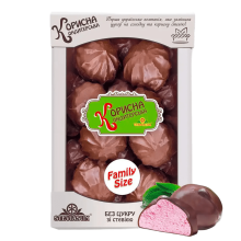 Зефір з асаі (рожевий) в шоколаді Корисна Кондитерська 600 г