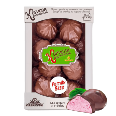 Зефір з асаі (рожевий) в шоколаді Корисна Кондитерська 600 г