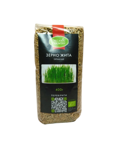 Зерно жита для пророщування органічне, 400 р, Organic Country