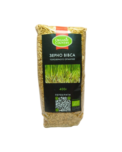 Овес голозерний органічний Organic Country 400 г